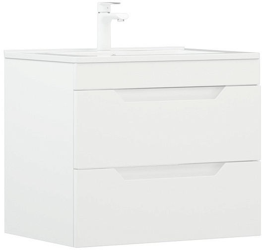 Corozo Тумба под раковину Юта 65 Z2 подвесная белая – фотография-2